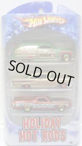 画像: 2010 HOLIDAY HOT RODS 3PACK 【PURPLE PASSION WOODIE/'58 EDSEL/'72 FORD RANCHERO】　TARGET EXCLUSIVE