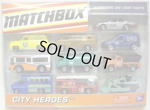 画像1: MATCHBOX 10PACK 【CITY HEROES】 (ALL EXCLUSIVE COLORS)