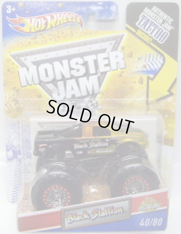 画像1: 2011 MONSTER JAM INSIDE TATTOO 【BLACK STALLION】 SPEC.YELLOW (SPECTRA FLAMES)