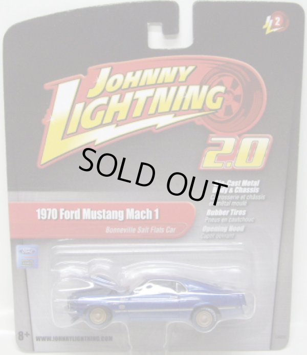 画像1: JOHNNY LIGHTNING 2.0  R2 【"BONNEVILLE SALT FLATS CAR"1970 FORD MUSTANG MACH1】 BLUE/RR