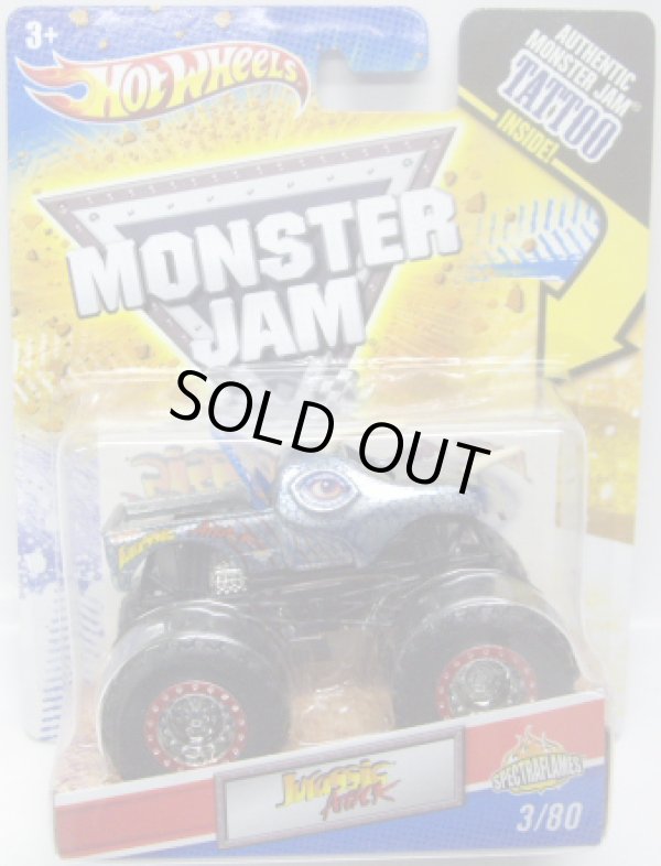 画像1: 2011 MONSTER JAM INSIDE TATTOO 【JURASSIC ATTACK】　SPEC.SILVER (SPECTRA FLAMES)