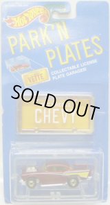 画像: PARK'N PLATES 【'57 CHEVY (2178)】 MET.RED/HO  (YELLOW PLATE)