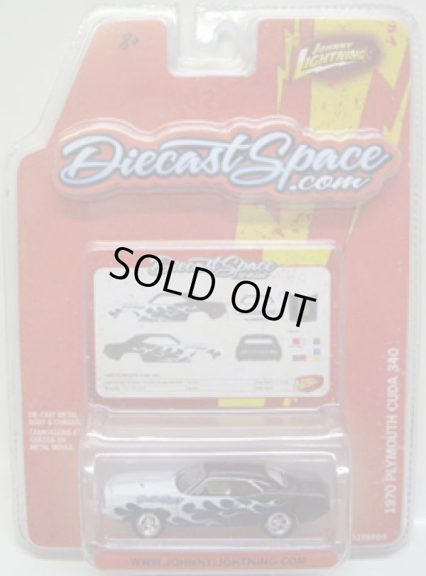 画像1: DIECAST SPACE EXCLUSIVE 【1970 PLYMOUTH CUDA 340】　WHITE-BLACK/RR