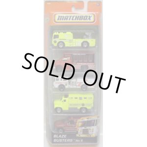 画像: 2010 MATCHBOX 5PACK - BLAZE BUSTERS No.6 【Fire Engine/Chevy Transport Bus/Pierce Dash Fire Engine/???/Ford 1997 Chevrolet Tahoe】