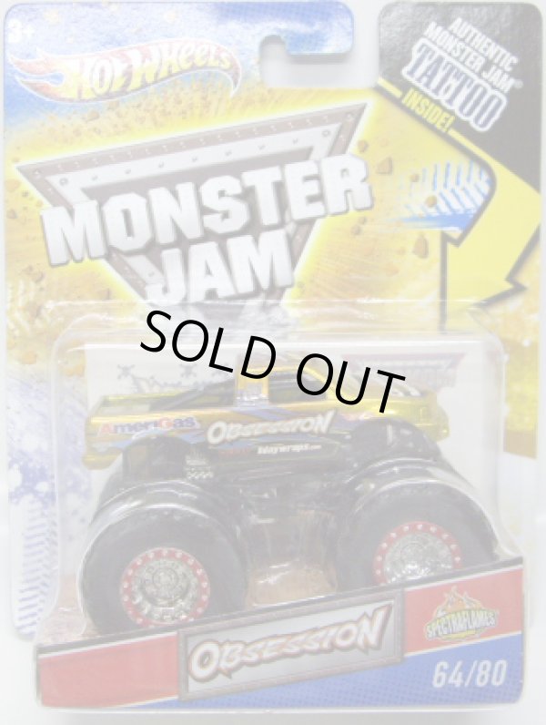 画像1: 2011 MONSTER JAM INSIDE TATTOO 【OBSESSION】SPEC.YELLOW (SPECTRA FLAMES)