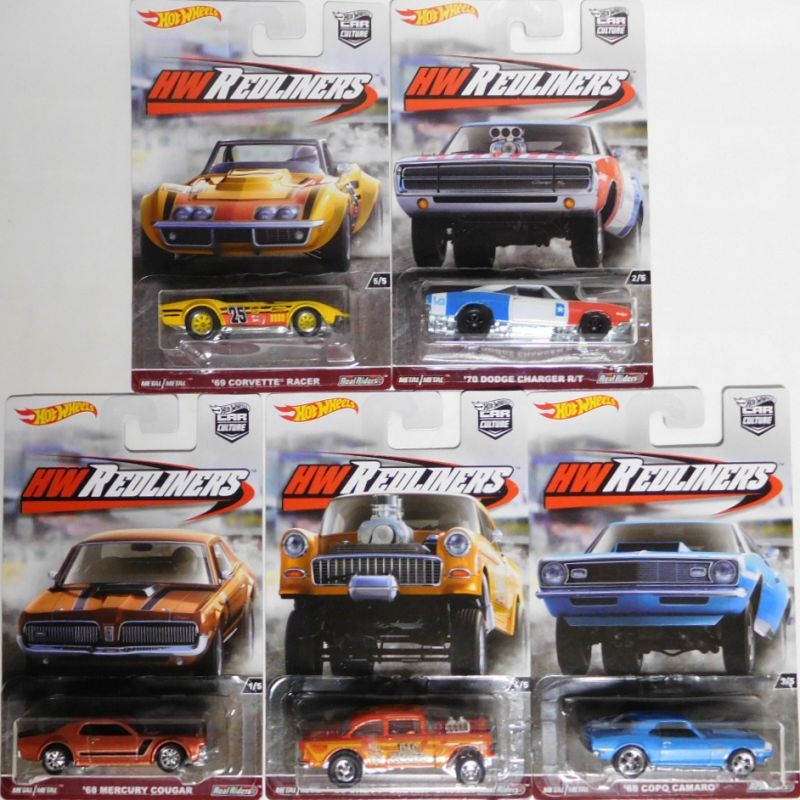 画像: HW CAR CULTURE - 【Gアソート RED LINERS 5種セット】が再入荷致しました。