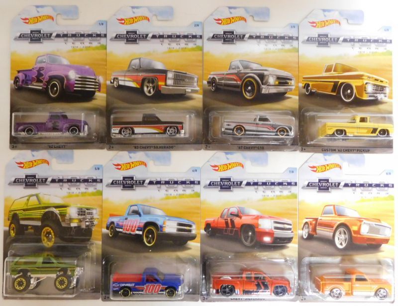 画像: 2018 WALMART EXCLUSIVE HW CHEVROLET TRUCKS 100 YEARS 【8種セット】を更新致しました。