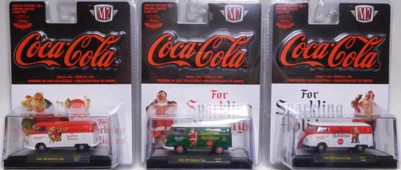 画像: M2 MACHINES - HOBBY ASST "FOR SPARKLING HOLIDAYS" 【"COCA-COLA" 1960 VW DELIVERY VAN 3種セット】を更新致しました。