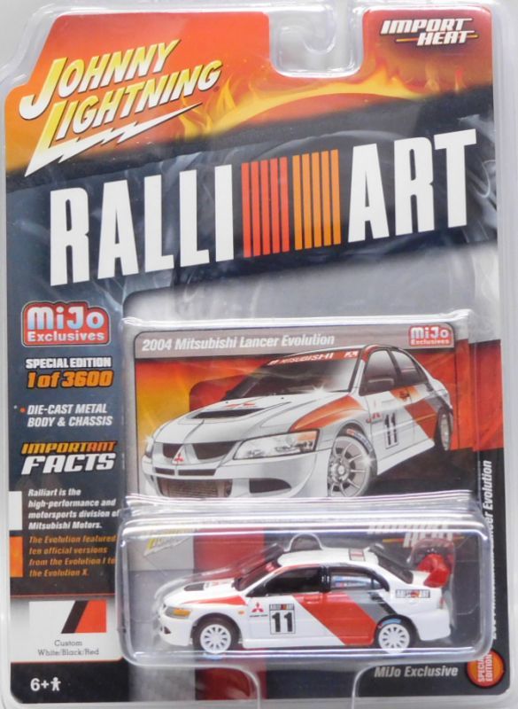 画像: JOHNNY LIGHTNING "MIJO EXCLUSIVE" 【"RALLI ART" 2004 MITSUBISHI LANCER EVOLUTION】を更新致しました。