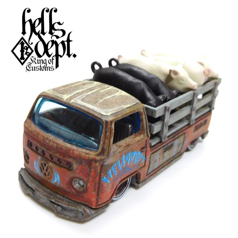 画像: HELLS DEPT 2019 - カツヌマ製作所 x LOWERED B'STYLE【VOLKSWAGEN T2 "PIG UP" (カスタム完成品)】を更新致しました。