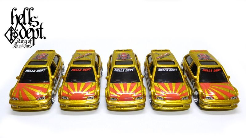 画像: HELLS DEPT 2020 - JDC13 【"SAMURAI 暴走族" '90 HONDA CIVIC EF (カスタム完成品）】CANDY GOLD (MYSTERY PACKAGE)を更新致しました。