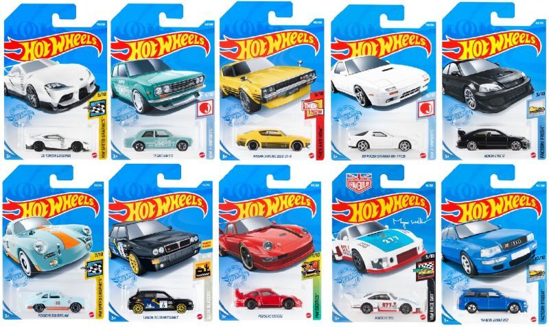 画像: 【HOT WHEELS ベーシック　単品10種セット (国内流通版/裏面日本語)】（7月初旬入荷予定分）のご予約を開始致しました。