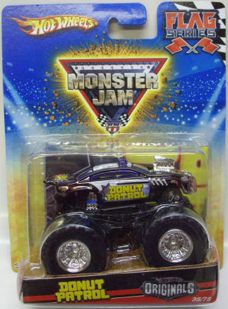 画像: 2010 MONSTER JAM FLAG SERIES 【DONUT PATROL (HOT WHEELS ORIGINALS)】 BLACK