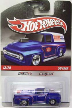 画像: HOT WHEELS DELIVERY 【'56 FORD】　BLUE-WHITE/RR