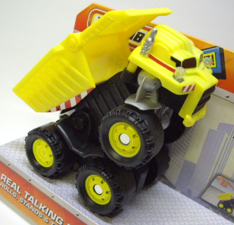 画像: 1/50 ROCKY & FRIENDS TRUCKS 【REAL TALKING ROCKY】 YELLOW (ボタンを押すと立ち上がってしゃべります）