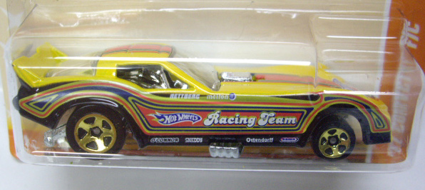 画像: 2011 WALMART EXCLUSIVE "CARS OF THE DECADES" 【'77 CORVETTE FUNNY CAR】 YELLOW/5SP