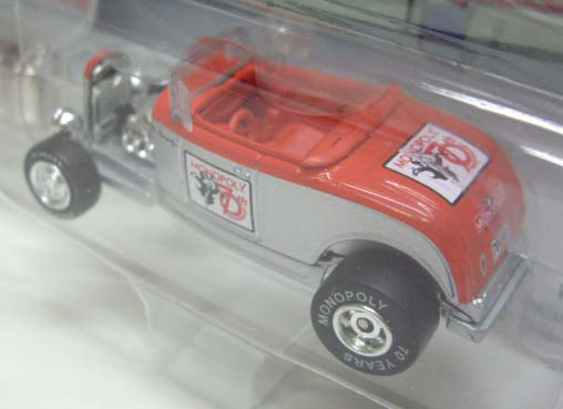 画像: 2005 JOHNNY LIGHTNING - MONPOLY 70th ANNI. 【'32 FORD ROADSTER】　SILVER/RR