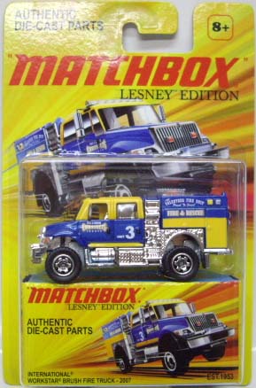 画像: 2011 LESNEY EDITION 【INTERNATIONAL WORKSTAR BRUSH FIRE TRUCK】 BLUE-YELLOW