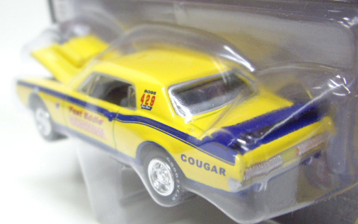 画像: JOHNNY LIGHTNING 2.0  R9 【"FAST EDDIE SCHARTMAN/DOUG HERZOG RACING" BOSS 429 MERCURY COUGAR】 YELLOW-BLUE/RR