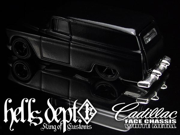 画像: HELLS DEPT 2012 【CADILLAC FACE CHASSIS for '55 CHEVY PANEL(カスタム用パーツ）】  WHITE METAL MADE　（送料サービス適用外） 