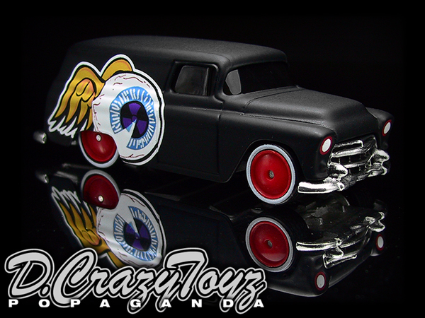 画像: PRE-ORDER HELLS DEPT 2012 【D.CRAZY TOYZ "POPAGANDA" FLYING EYE BALL PANEL 2011 JAPAN (完成品）】  BLACK/RR　（送料サービス適用外） (入荷日未定）