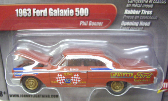 画像: JOHNNY LIGHTNING 2.0  R11 【"PHIL BONNER" 1963 FORD GALAXIE 500】 BRICK/RR