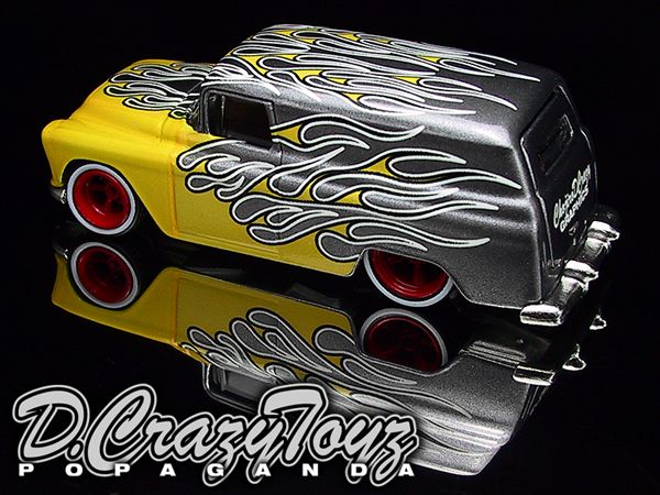 画像: PRE-ORDER HELLS DEPT 2012 【2012 CUSTOM FOR LIFE　'55 CHEVY PANEL (完成品）】  YELLOW-DK.SILVER/RR　（送料サービス適用外） (入荷日未定）