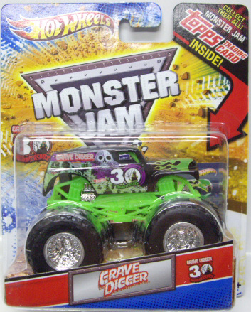 画像: 2012 MONSTER JAM INSIDE TOPPS 【GRAVE DIGGER】 BLACK (30th TAMPO)