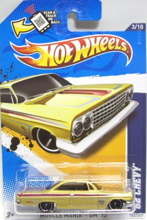 画像: 【'62 CHEVY】　GOLD/MC5 (WALMART EXCLUSIVE WINDSHIELD HW TAMPO)