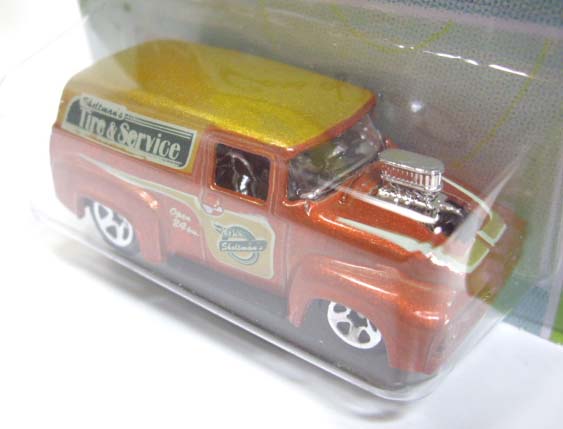 画像: 2012 WALMART EXCLUSIVE "CARS OF THE DECADES" 【'56 FORD F-100 PANEL】 MET.ORANGE-GOLD/5SP