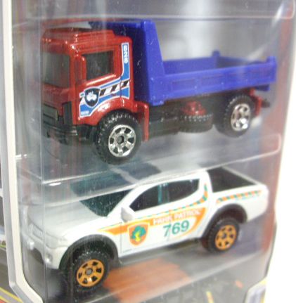 画像: 2012 MATCHBOX 5PACK - CITY WORKS (Skidster / MBX Street Cleaner / Pit King / Mitsubishi L200 / Garbage Truck)