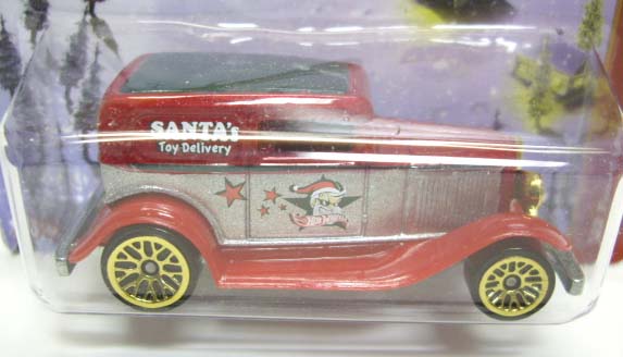 画像: 2012 WALMART EXCLUSIVE HOLIDAY HOT RODS 【'32 FORD SEDAN DELIVERY】 RED-SILVER/LACE