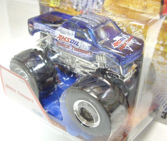 画像: 2013 MONSTER JAM included CRUCHABLE CAR! 【SHOCK THERAPY】 CLEAR BLUE (X-RAYS)