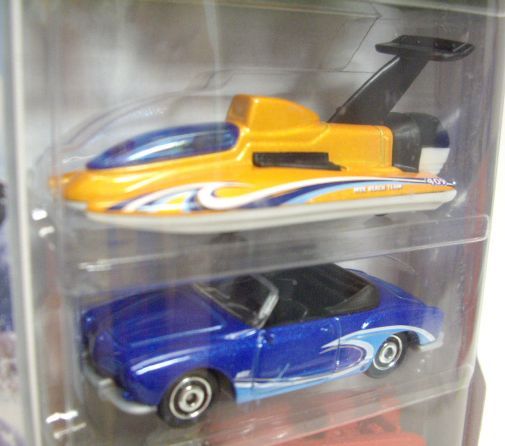 画像: 2013 MATCHBOX 5PACK  【BEACH RESCUE】 Baja Bandit/Sand Speeder(EX)/Hydroplane/Karmann Ghia Convertible(EX)/Ford F-Series with Raft(EX)