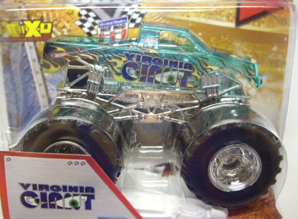 画像: 2013 MONSTER JAM included CRUCHABLE CAR! 【VIRGINIA GIANT】 CLEAR AQUA (X-RAYS)