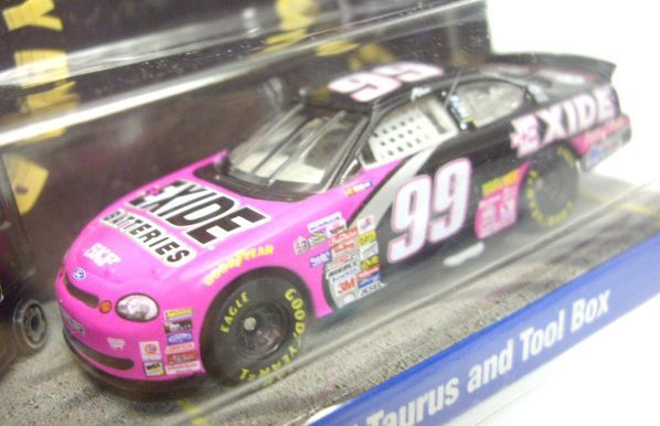 画像: 2000 HOT WHEELS RACING PIT CREW 【#99 TEAM EXIDE ROUSH RACING/FORD TAURUS and TOOL BOX】　PINK-BLACK/RR