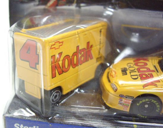 画像: 1998 HOT WHEELS PRO RACING PIT CREW 【#4 TEAM KODAK STERLING MARTIN/CHEVROLET MONTE CARLO and TOOL BOX】　YELLOW/RR