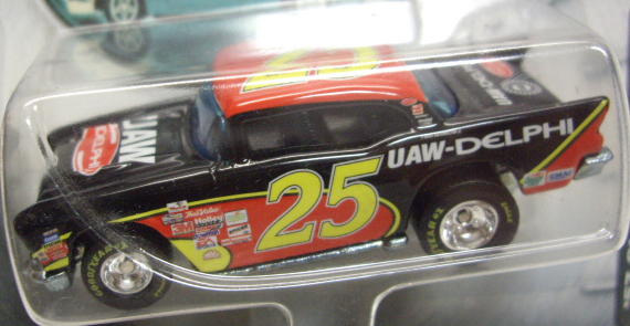 画像: 2002 HOT WHEELS RACING 【#25 TEAM UAW-DELPHI '57 CHEVY】 BLACK-RED/RR