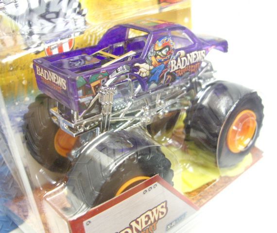 画像: 2013 MONSTER JAM included CRUCHABLE CAR! 【BAD NEWS TRAVELS FAST】 CLEAR PURPLE (X-RAYS)