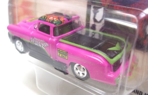 画像: 2003 JOHNNY LIGHTNING X-MEN 【THE AMAZING SPIDER MAN - KOPPER KART】 PINK-BLACK