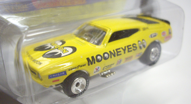 画像: 1998 JOHNNY LIGHTNING - RACING DREAMS 【VINTAGE MOONEYES '71 MUSTANG FUNNY CAR】　YELLOW/RR