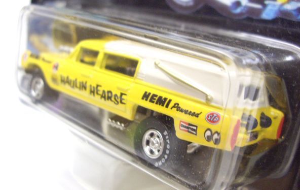 画像: 1999 JOHNNY LIGHTNING - FRIGHT'NING LIGHTNINGS 【HAULIN' HEARSE】　YELLOW/RR