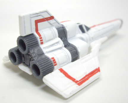 画像: LOOSE - 2013 RETRO ENTERTAINMENT 【BATTLESTAR GALACTICA COLONIAL VIPER】 WHITE (宇宙空母ギャラクティカ) 