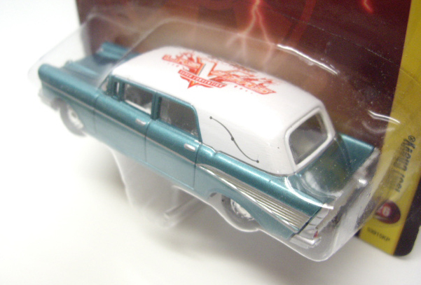 画像: 2013 JOHNNY LIGHTNING - LAS VEGAS SUPER CONVENTION 【1957 CHEVY (HEARSE)】　GREENSILVER/RR (160台限定）