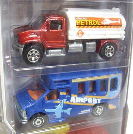 画像: 2013 MATCHBOX 5PACK  【AIRPORT】 Chevy Transport Bus/Ford Crown Victoria Taxi 2006/Limousine/MBX Tanker/Airport Fire Tanker 