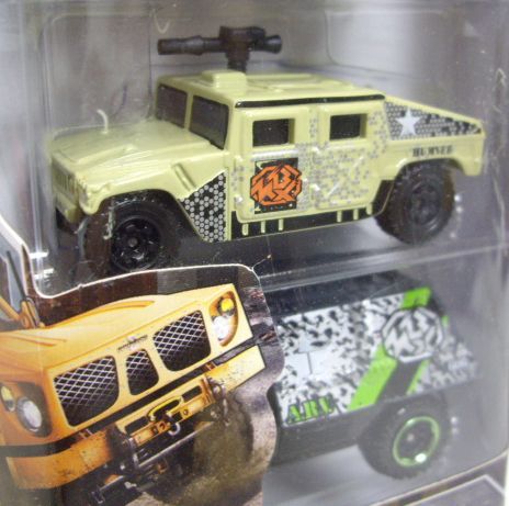 画像: 2013 MATCHBOX 5PACK  【BATTLE】 Jeep Wrangler 1998/GMC Stepside Pickup 1957(EX)/OshKosh M-ATV/Hummer(EX)/Armored Response Vehicle(EX)