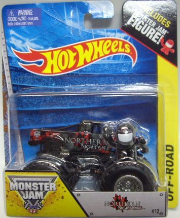 2014 MONSTER JAM included MONSTER JAM FIGURE! 【NORTHERN NIGHTMARE】 BLACK