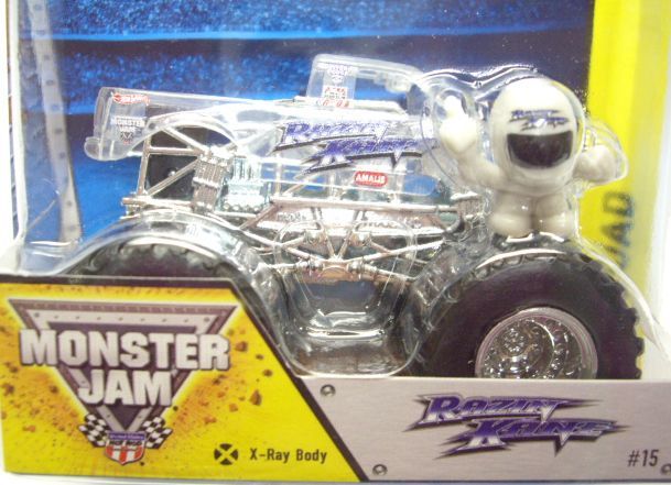 画像: 2014 MONSTER JAM included MONSTER JAM FIGURE! 【RAZIN KANE】 CLEAR (X-RAY BODY)