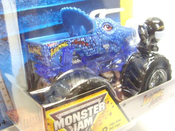 画像: 2014 MONSTER JAM included MONSTER JAM FIGURE! 【JURASSIC ATTACK】 BLUE (EDGE GLOW/ROLL CAGE)