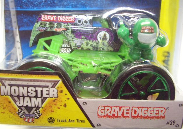 画像: 2014 MONSTER JAM included MONSTER JAM FIGURE! 【GRAVE DIGGER】 BLACK (TRACK ACE TIRES)